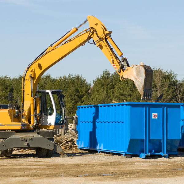 what size residential dumpster rentals are available in Schuyler County Missouri